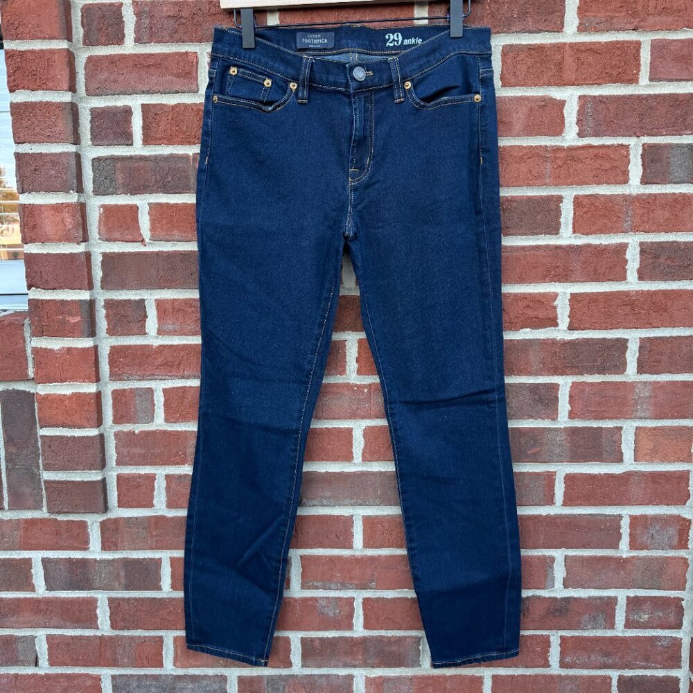 J.Crew Toothpick Jeans Size 29 Ankle Dark Wash